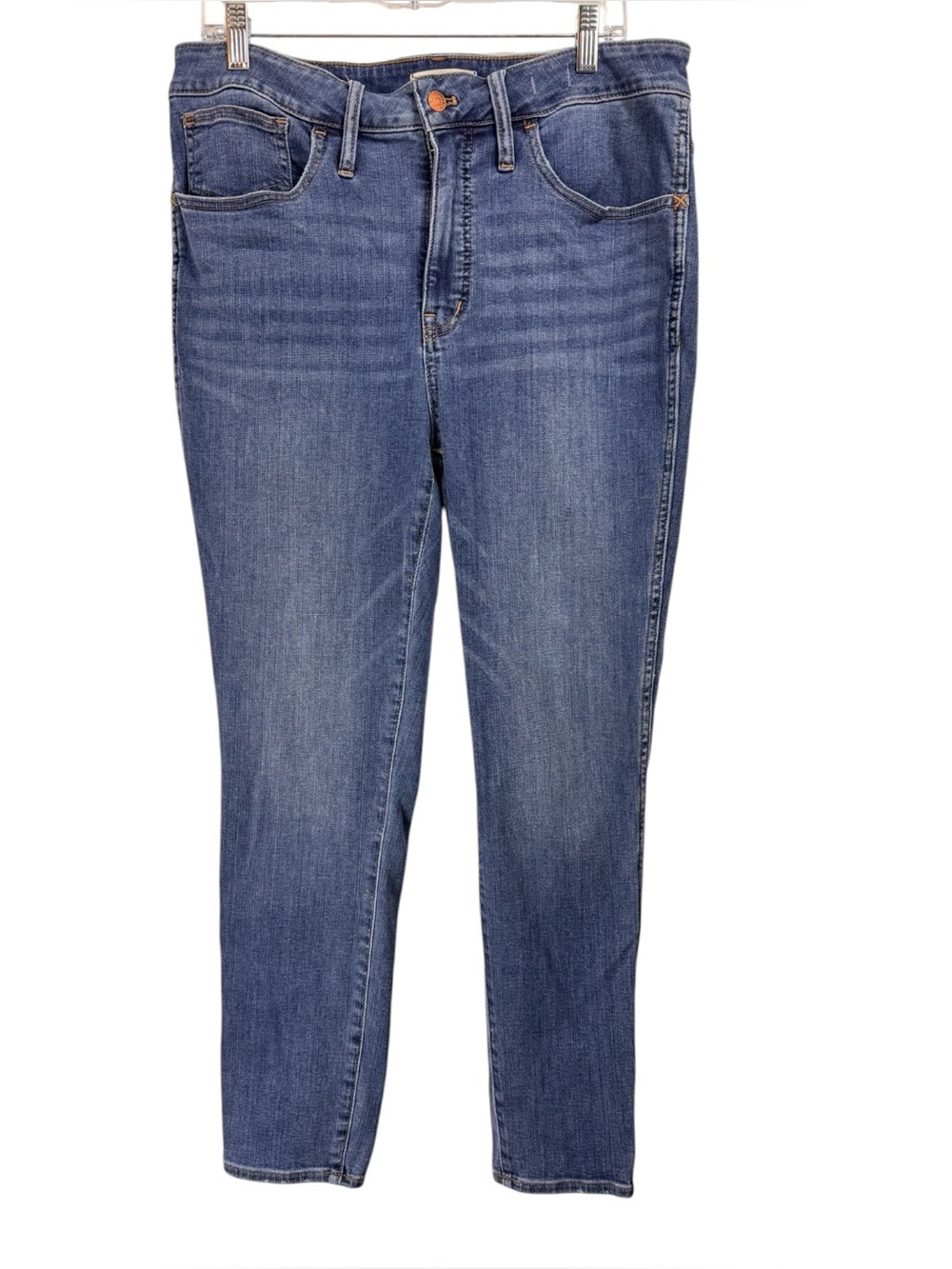 Madewell Size 14W 10" High Rise Skinny Jeans Medium Blue Wash Fall